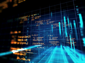 蓝色AI科技背景