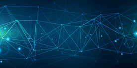 蓝色AI科技线条背景