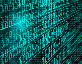 蓝色AI科技背景