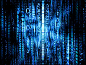 蓝色AI科技背景