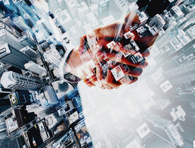 城市AI科技背景