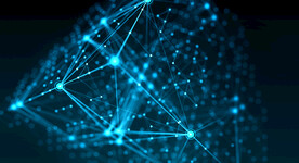 蓝色AI科技线条背景