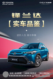 实车品鉴海报