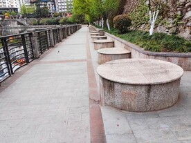 休息石墩子座椅