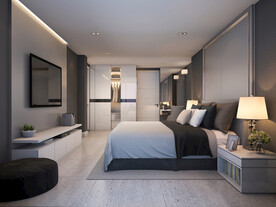 3D渲染豪华卧室图片