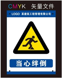 当心绊倒标识牌