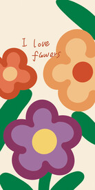 简约花手机壳图