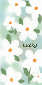 白花手机壳图案