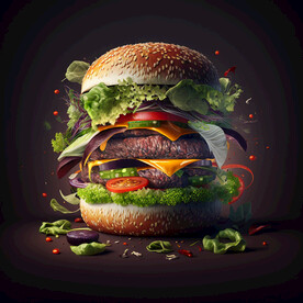 汉堡特写