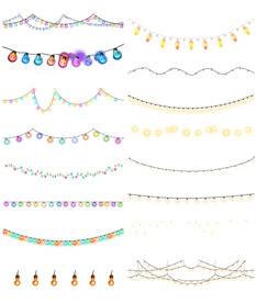 灯具灯串灯带彩灯png