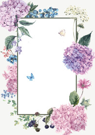 简约小清新植物背景模板