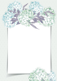 简约小清新植物背景模板