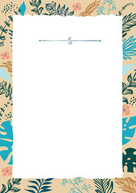 简约小清新植物背景模板