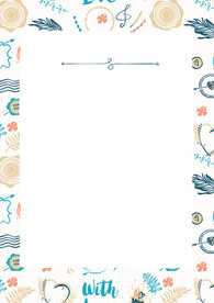 简约小清新植物背景模板