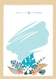 简约小清新植物背景模板