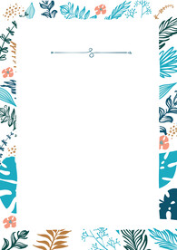 简约小清新植物背景模板