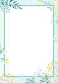 简约小清新植物背景模板