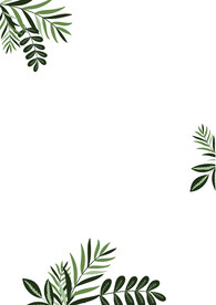 简约小清新植物背景模板