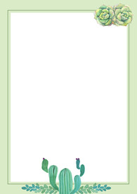 简约小清新植物背景模板