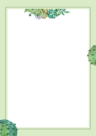 简约小清新植物背景模板