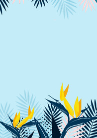 简约小清新植物背景模板