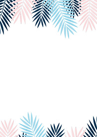 简约小清新植物背景模板