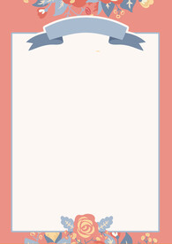 简约小清新植物背景模板