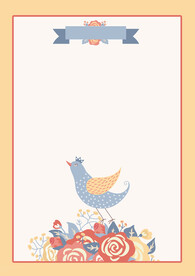 简约小清新植物背景模板