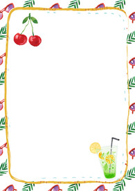 简约小清新植物背景模板