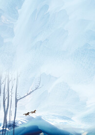 简约小清新植物背景模板