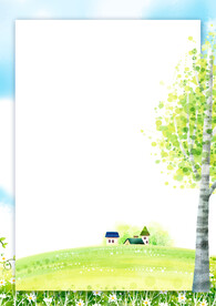 简约小清新植物背景模板