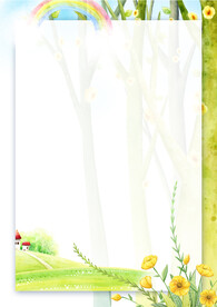 简约小清新植物背景模板