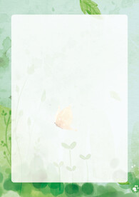 简约小清新植物背景模板