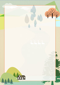 简约小清新植物背景模板