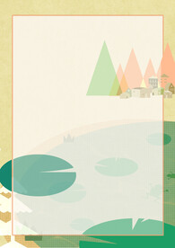 简约小清新植物背景模板