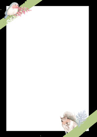 卡通动物植物背景模板