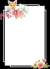 卡通动物植物背景模板