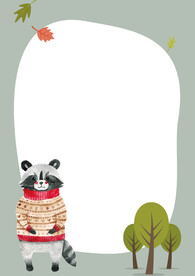 卡通动物植物背景模板