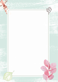 卡通人物植物背景模板