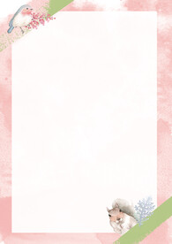 卡通人物植物背景模板