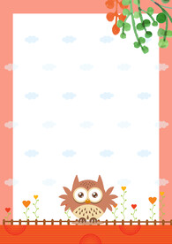 卡通人物植物背景模板