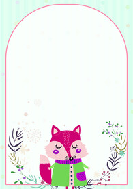 卡通人物植物背景模板