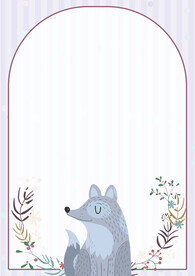 卡通人物植物背景模板