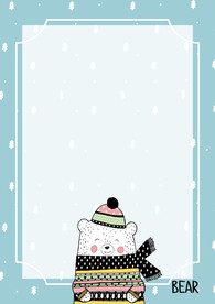 卡通人物植物背景模板