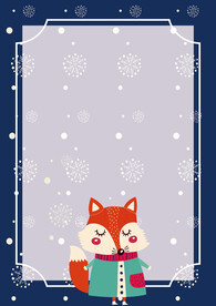 卡通人物植物背景模板