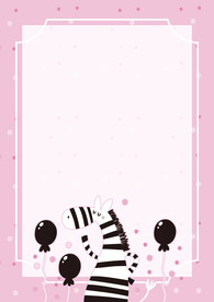 卡通人物植物背景模板