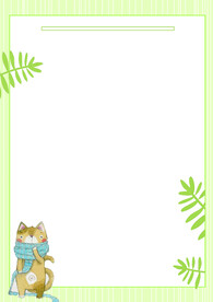 卡通人物植物背景模板