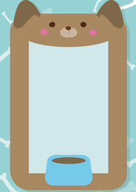 卡通人物植物背景模板