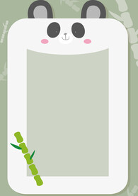 卡通人物植物背景模板