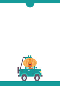 卡通人物植物背景模板